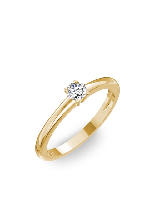 Gyűrűguru eljegyzési gyűrű 0.17ct gyémánttal BRK098 