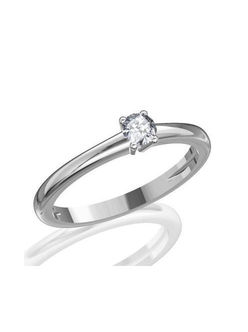 Gyűrűguru eljegyzési gyűrű 0.17ct gyémánttal BRK098 