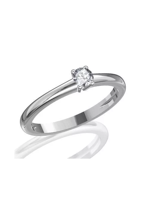 Gyűrűguru eljegyzési gyűrű 0.17ct gyémánttal BRK098 