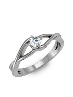   Gyűrűguru eljegyzési gyűrű 0.2ct H/SI gyémánttal BRK 100 