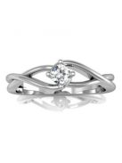 Gyűrűguru eljegyzési gyűrű 0.2ct H/SI gyémánttal BRK 100 