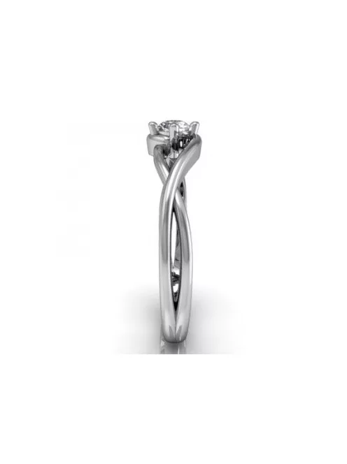 Gyűrűguru eljegyzési gyűrű 0.2ct I/SI gyémánttal BRK 100 