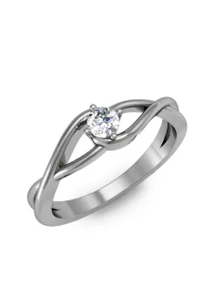   Gyűrűguru eljegyzési gyűrű 0.2ct szintetikus gyémánttal BRK 100 