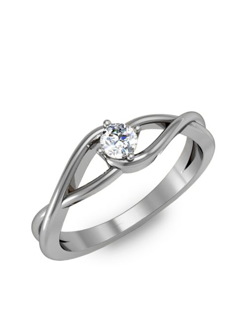 Gyűrűguru eljegyzési gyűrű 0.2ct szintetikus gyémánttal BRK 100 