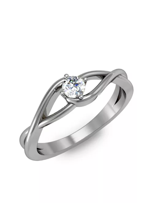 Gyűrűguru eljegyzési gyűrű 0.2ct szintetikus gyémánttal BRK 100 