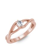Gyűrűguru eljegyzési gyűrű 0.2ct szintetikus gyémánttal BRK 100 