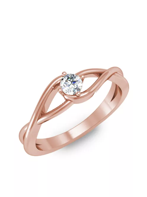 Gyűrűguru eljegyzési gyűrű 0.2ct szintetikus gyémánttal BRK 100 