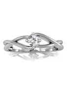 Gyűrűguru eljegyzési gyűrű 0.2ct szintetikus gyémánttal BRK 100 