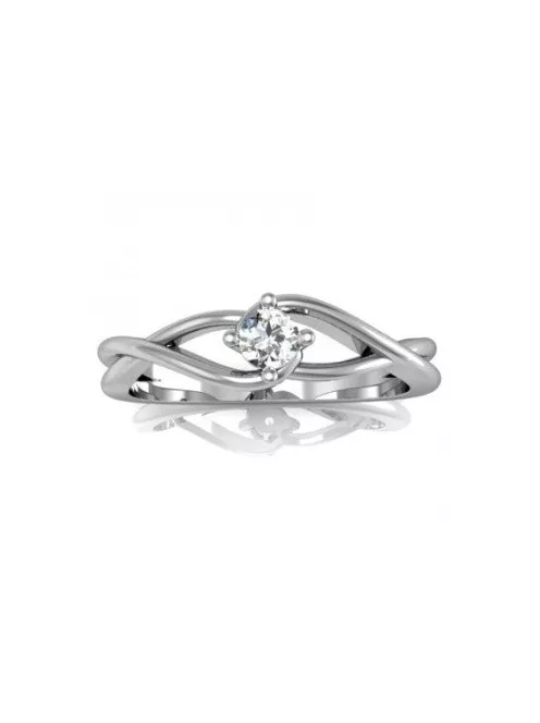 Gyűrűguru eljegyzési gyűrű 0.2ct szintetikus gyémánttal BRK 100 