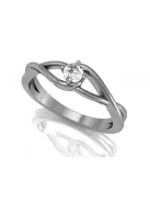 Gyűrűguru eljegyzési gyűrű 0.2ct szintetikus gyémánttal BRK 100 
