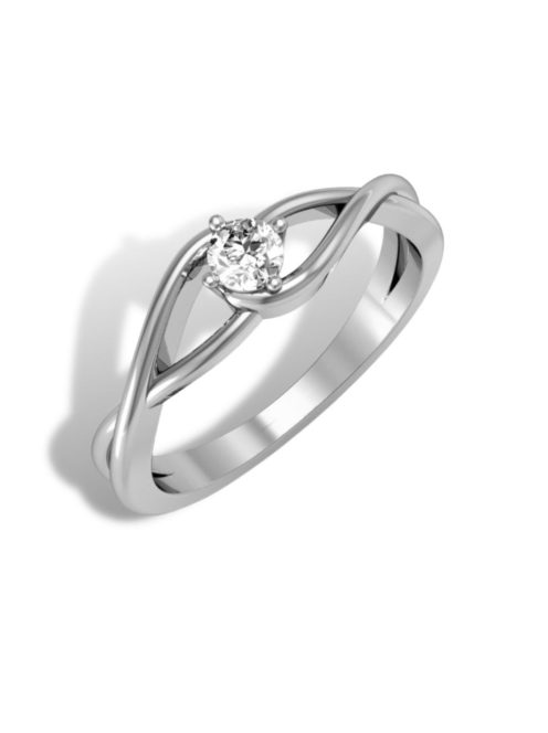 Gyűrűguru eljegyzési gyűrű 0.2ct szintetikus gyémánttal BRK 100 