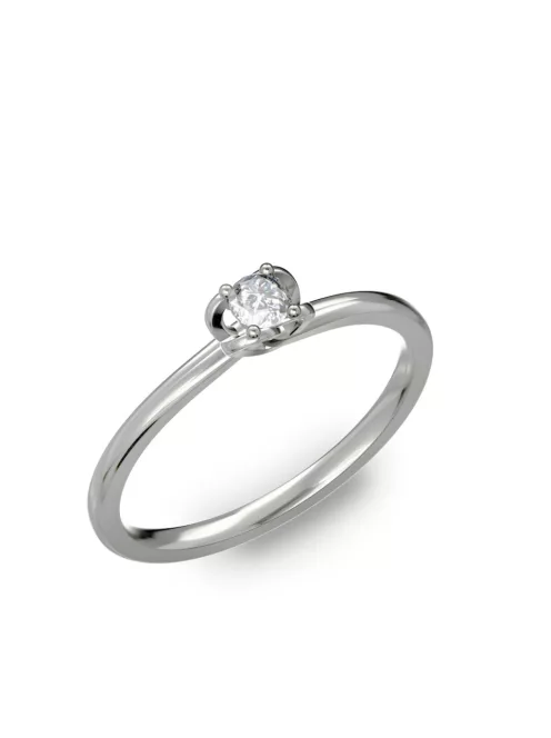 Gyűrűguru eljegyzési gyűrű 0,1ct I/SI gyémánttal BRK101 