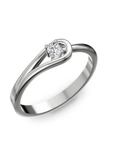   Gyűrűguru eljegyzési gyűrű 0.1ct szintetikus gyémánttal BRK102 