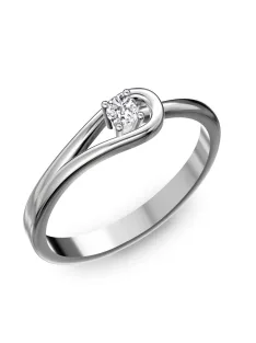   Gyűrűguru eljegyzési gyűrű 0.1ct szintetikus gyémánttal BRK102 