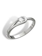 Gyűrűguru eljegyzési gyűrű 0.1ct szintetikus gyémánttal BRK102 