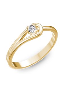   Gyűrűguru eljegyzési gyűrű 0.1ct H/SI gyémánttal BRK102 