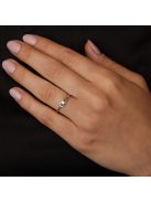 Gyűrűguru eljegyzési gyűrű 0.1ct H/SI gyémánttal BRK102 