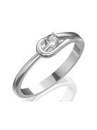 Gyűrűguru eljegyzési gyűrű 0.1ct H/SI gyémánttal BRK102 