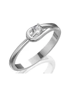 Gyűrűguru eljegyzési gyűrű 0.1ct I/SI gyémánttal BRK102 