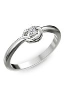 Gyűrűguru eljegyzési gyűrű  0.07ct szintetikus gyémánttal BRK 103  