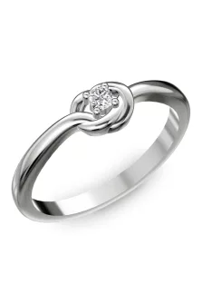   Gyűrűguru eljegyzési gyűrű  0.07ct szintetikus gyémánttal BRK 103  