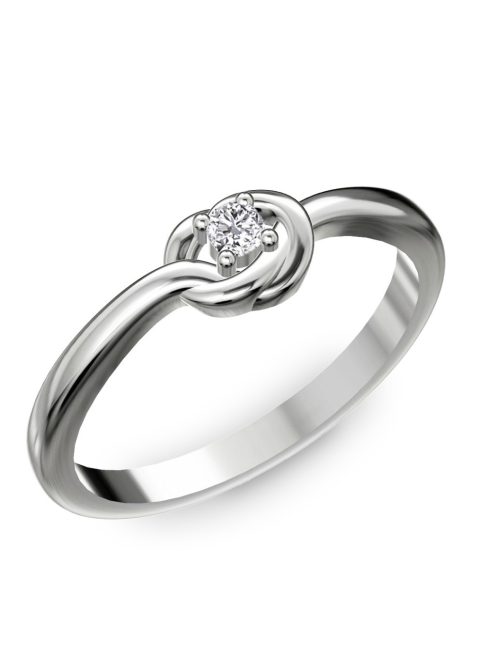 Gyűrűguru eljegyzési gyűrű  0.07ct szintetikus gyémánttal BRK 103  