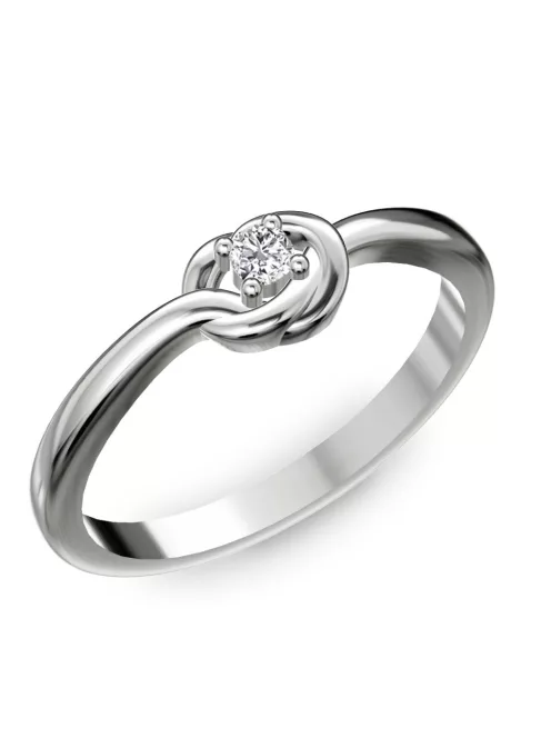 Gyűrűguru eljegyzési gyűrű  0.07ct szintetikus gyémánttal BRK 103  