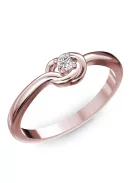 Gyűrűguru eljegyzési gyűrű  0.07ct szintetikus gyémánttal BRK 103  