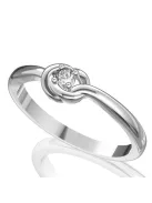 Gyűrűguru eljegyzési gyűrű  0.07ct szintetikus gyémánttal BRK 103  