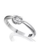 Gyűrűguru eljegyzési gyűrű  0.07ct I/SI gyémánttal BRK 103  