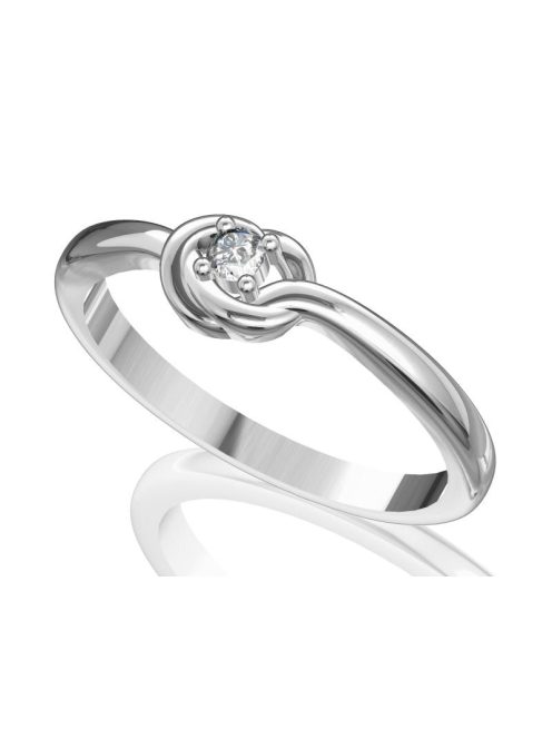 Gyűrűguru eljegyzési gyűrű  0.07ct H/SI gyémánttal BRK 103  