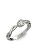 Gyűrűguru eljegyzési gyűrű 0.1ct szintetikus gyémánttal BRK104 