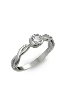 Gyűrűguru eljegyzési gyűrű 0.1ct I/SI gyémánttal BRK104 