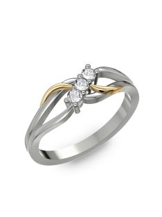   Gyűrűguru eljegyzési gyűrű szintetikus gyémánttal BRK108 