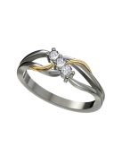 Gyűrűguru eljegyzési gyűrű szintetikus gyémánttal BRK108 