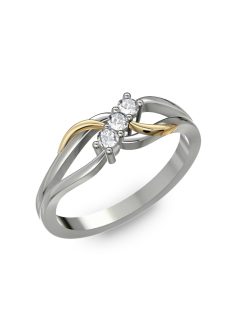 Gyűrűguru eljegyzési gyűrű H/SI gyémánttal BRK108 