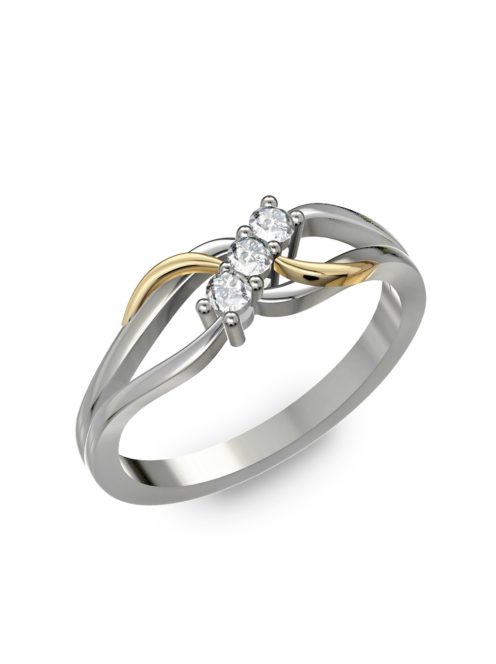 Gyűrűguru eljegyzési gyűrű H/SI gyémánttal BRK108 