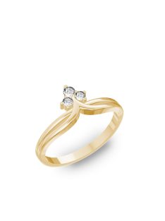   Gyűrűguru eljegyzési gyűrű szintetikus gyémánttal BRK110 