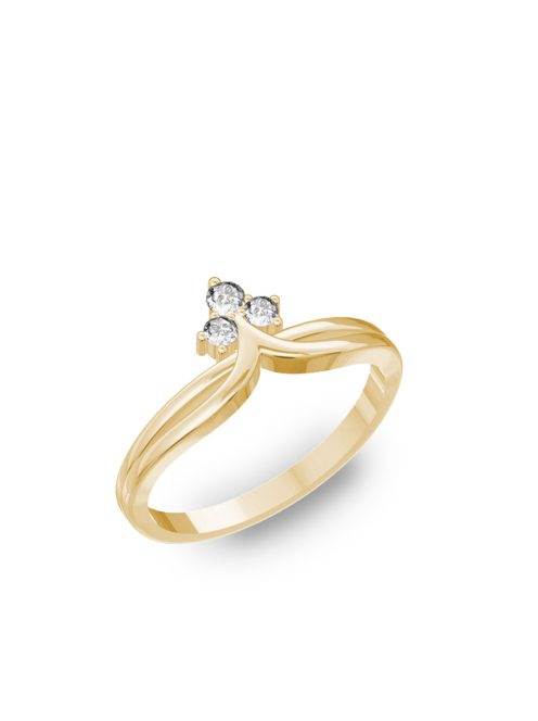 Gyűrűguru eljegyzési gyűrű H/SI gyémánttal BRK110 