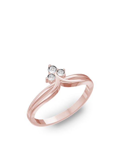 Gyűrűguru eljegyzési gyűrű H/SI gyémánttal BRK110 