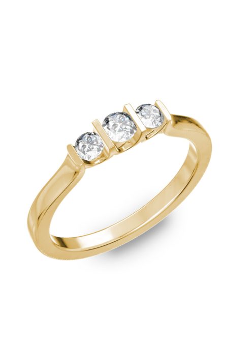 Gyűrűguru eljegyzési gyűrű szintetikus gyémánttal BRK111 