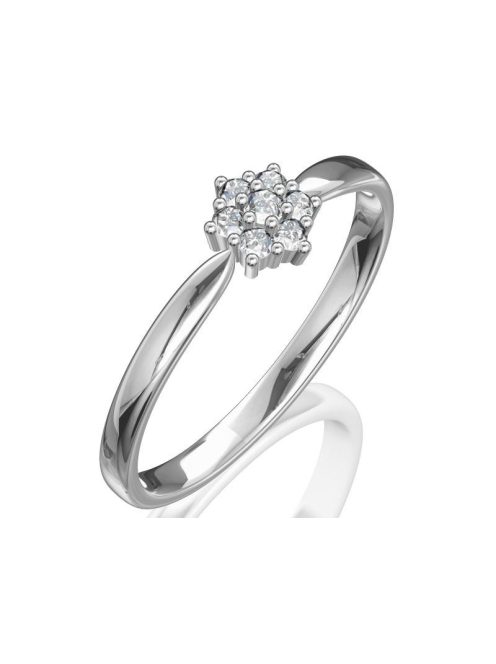 Gyűrűguru eljegyzési gyűrű szintetikus gyémánttal BRK 114  