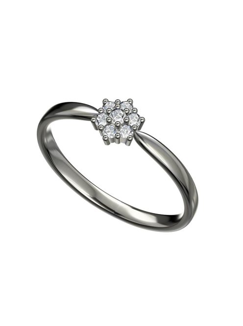 Gyűrűguru eljegyzési gyűrű szintetikus gyémánttal BRK 114  