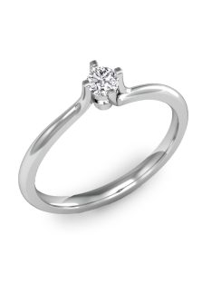   Gyűrűguru eljegyzési gyűrű 0.1ct szintetikus gyémánttal BRK115 