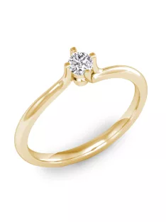   Gyűrűguru eljegyzési gyűrű 0.1ct I/SI gyémánttal BRK115 