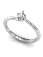 Gyűrűguru eljegyzési gyűrű 0.1ct H/SI gyémánttal BRK115 