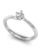 Gyűrűguru eljegyzési gyűrű 0.1ct I/SI gyémánttal BRK115 