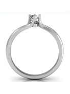 Gyűrűguru eljegyzési gyűrű 0.1ct H/SI gyémánttal BRK115 