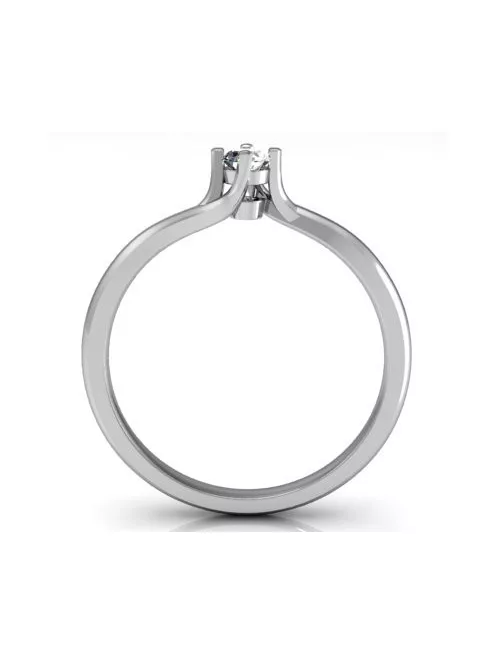 Gyűrűguru eljegyzési gyűrű 0.1ct I/SI gyémánttal BRK115 