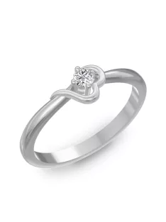   Gyűrűguru eljegyzési gyűrű  0.07ct szintetikus gyémánttal BRK116 